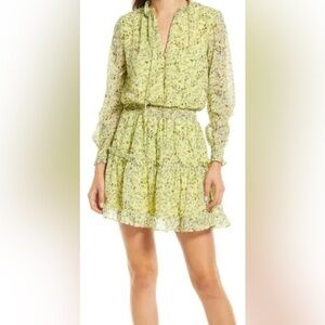 NSR Emma Floral Print Ruffle Dress